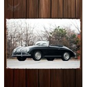 Металлическая табличка Porsche 356B 1600 T-2 Super Cabriolet D